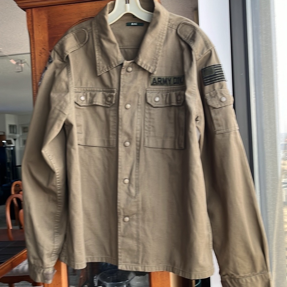 Military-Army Green Shirt/ jacket by R.A.G size Medium